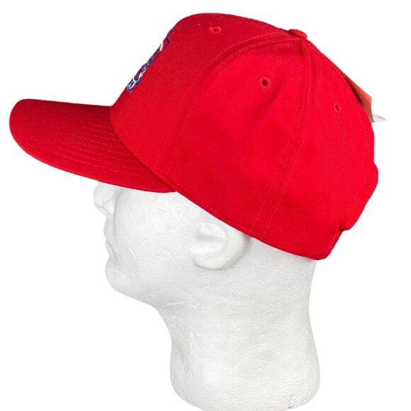 Jackie Robinson 50th Anniversary Red Snapback Cap By New Era Medium-Large NWT - Picture 2 of 9